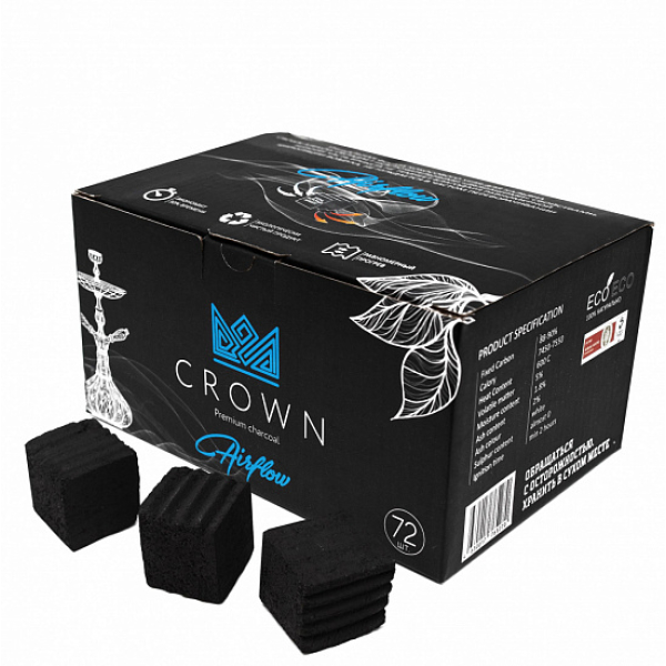 Кокосовый уголь Crown Air-Flow 25 мм в Екатеринбурге
