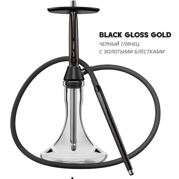 Кальян Koress K3 Black Gloss (Черный,Золотой, 48 см) в Екатеринбурге