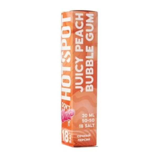 Жидкость HOTSPOT Chow Juicy Peach Bubble Gum 30 мл в Екатеринбурге