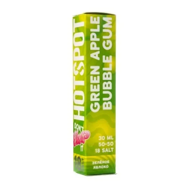 Жидкость HOTSPOT Chow Ultra Green Apple Bubble Gum 30 мл в Екатеринбурге