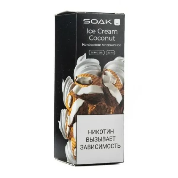 Жидкость SOAK L Ice Cream Coconut 30 мл в Екатеринбурге