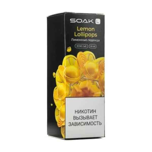 Жидкость SOAK L Lemon Lollipops 30 мл в Екатеринбурге
