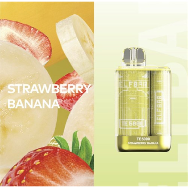 Elfbar TE5000 Strawberry Banana, 5000 тяг в Екатеринбурге