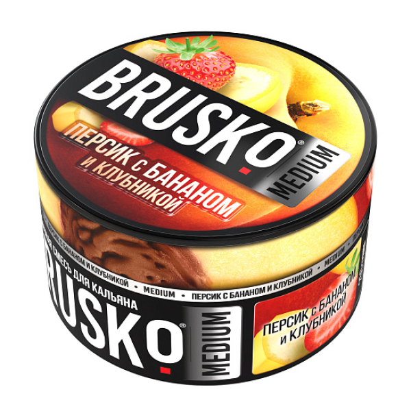 Смесь Brusko Персик с бананом и клубникой 250 гр в Екатеринбурге