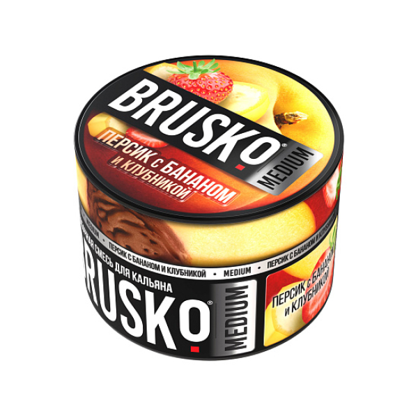 Смесь Brusko Персик с бананом и клубникой 50 гр в Екатеринбурге