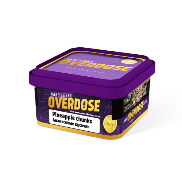 Табак OVERDOSE PINEAPPLE CHUNKS  200 грамм в Екатеринбурге
