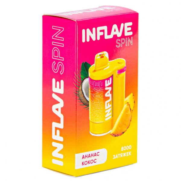 INFLAVE SPIN Ананас кокос (8000 затяжек) в Екатеринбурге