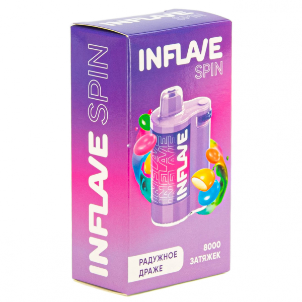 INFLAVE SPIN Радужное драже (8000 затяжек) в Екатеринбурге