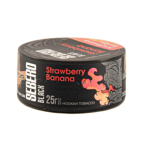 Табак Sebero Black Strawberry Banana  25 грамм в Екатеринбурге