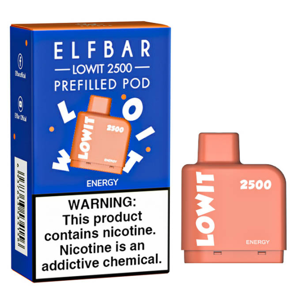 Картридж Elf Bar Lowit 2500 20 мг, 6 мл (Energy) в Екатеринбурге