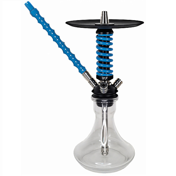 Кальян Mamay Custom Coilovers Micro Черный-Голубой Лак  в Екатеринбурге