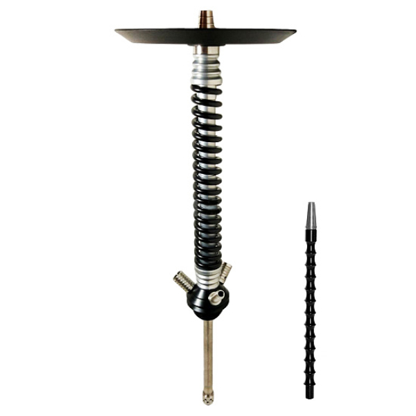 Кальян Mamay Custom V3 №12 Coilovers Хром-Черный  в Екатеринбурге