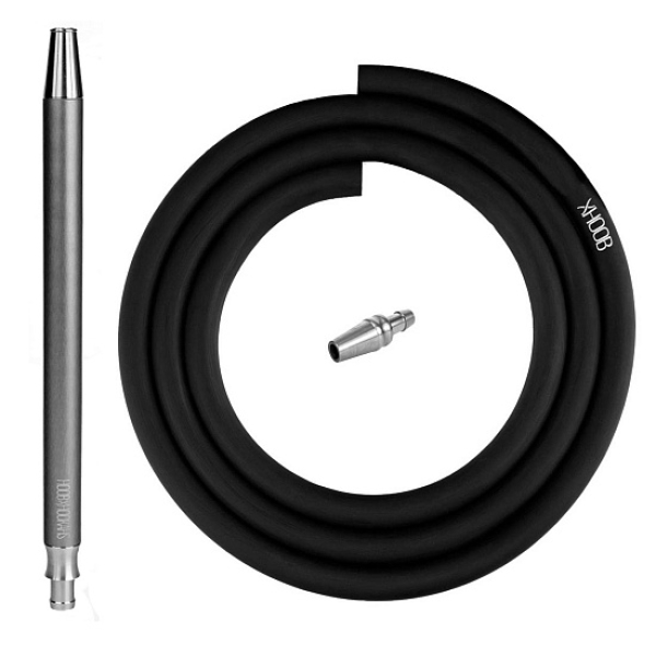 Hoob Smpl Xl Шланг Комплект Black (Черный Шланг, Мундштук, Коннектор Plug) в Екатеринбурге