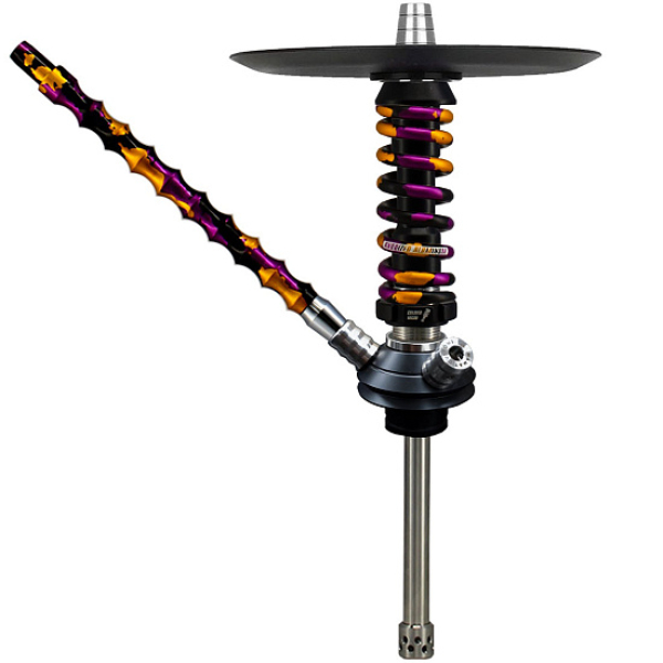 Кальян Mamay Custom Coilovers Micro Черный Пурпурно-Золотой Камуфляж  в Екатеринбурге
