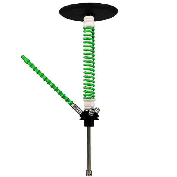 Кальян Mamay Custom V3 №12 Coilovers Белый-Салат  в Екатеринбурге