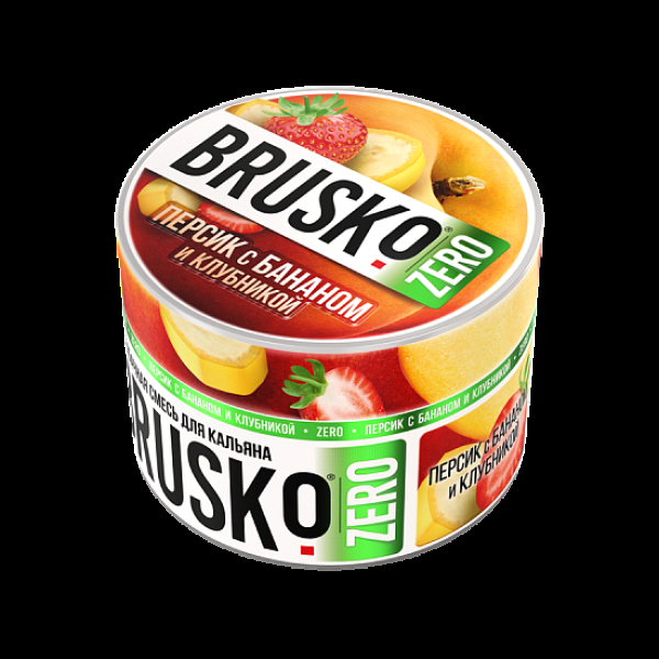 Смесь Brusko Персик С Бананом И Клубникой (Zero)  50 гр в Екатеринбурге