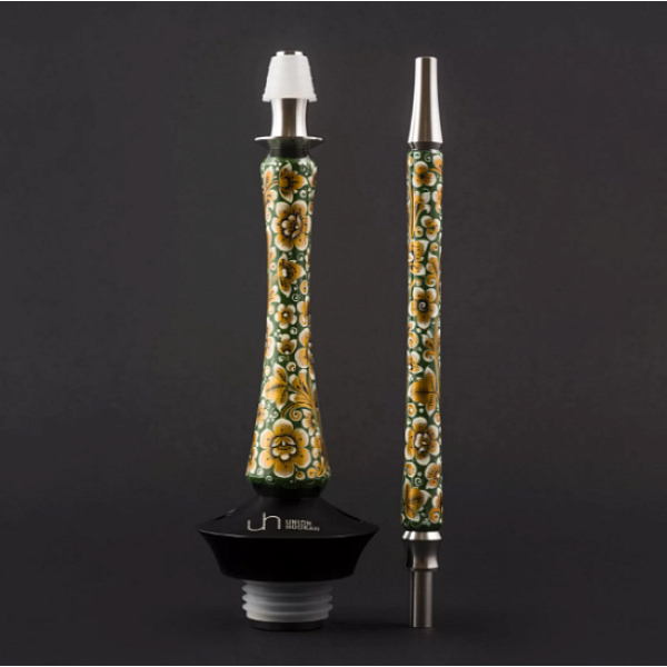 Кальян Union Hookah Sleek Хохлома Зеленый  в Екатеринбурге