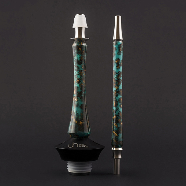 Кальян Union Hookah Sleek Акрил С Шишками Бирюзовый  в Екатеринбурге