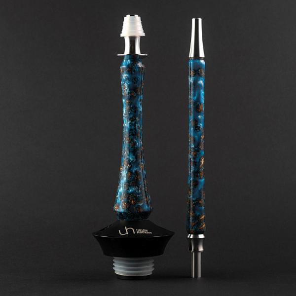 Кальян Union Hookah Sleek Акрил С Шишками Голубой   в Екатеринбурге