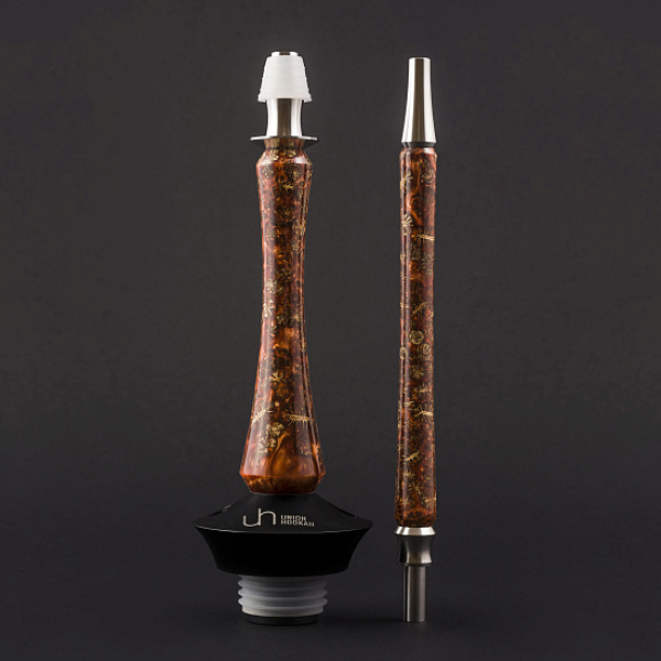 Кальян Union Hookah Sleek Акрил С Шишками Янтарь  в Екатеринбурге