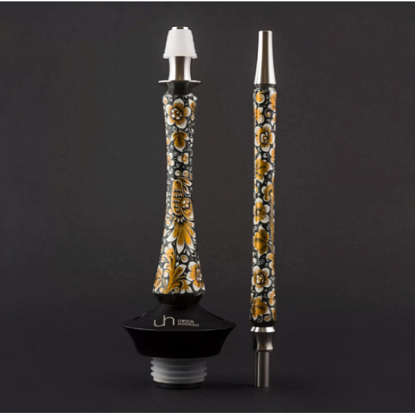 Кальян Union Hookah Sleek Хохлома Черный  в Екатеринбурге