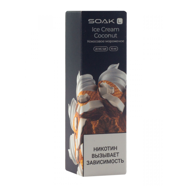 Жидкость Soak Ice Cream Coconut 10 Мл 2 Мг в Екатеринбурге