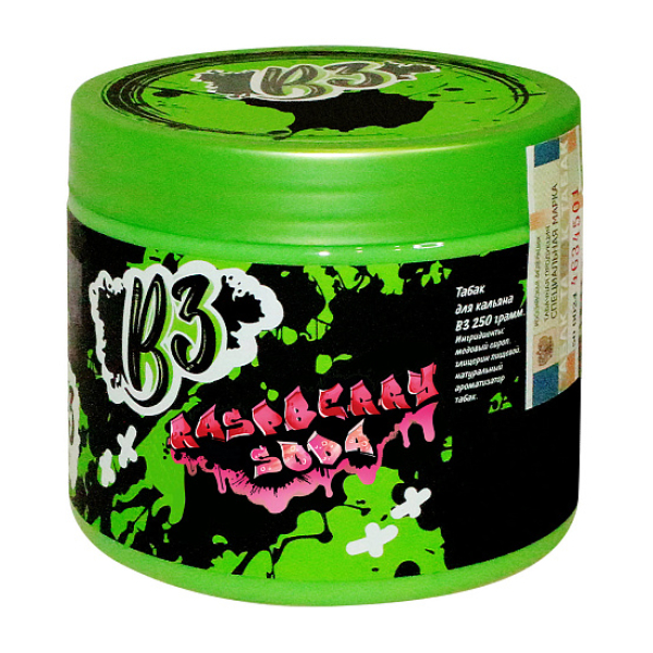 Табак B3 Raspberry Soda  250 грамм в Екатеринбурге