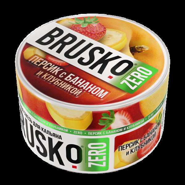 Смесь Brusko Персик С Бананом И Клубникой (Zero)  250 гр в Екатеринбурге
