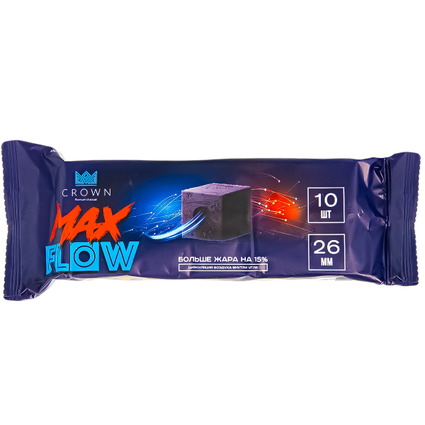 Уголь Crown Maxflow Кокосовый 10 Шт (26 Мм) в Екатеринбурге