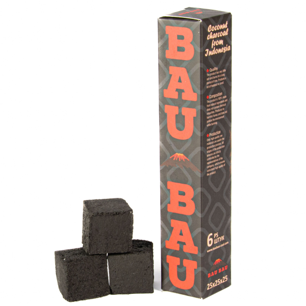 Уголь Bau Bau Кокосовый 6 Шт Черный (25 Мм) в Екатеринбурге