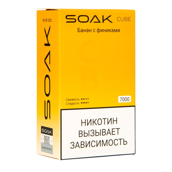Soak Cube Банан С Финиками 7000 Затяжек в Екатеринбурге