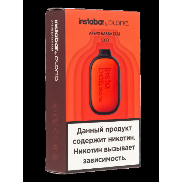 Plonq Instabar Арбуз Баббл Гам (5000 Затяжек) 20 Мг в Екатеринбурге