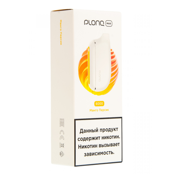Plonq Max Манго Персик (6000 Затяжек) 20 Мг в Екатеринбурге