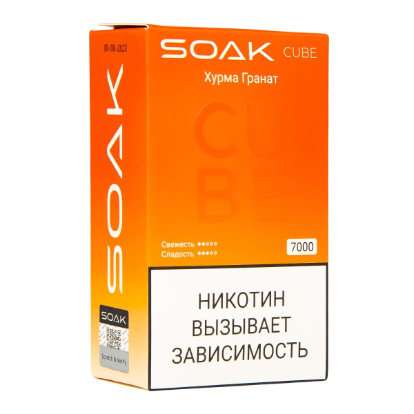 Soak Cube Хурма Гранат 7000 Затяжек в Екатеринбурге