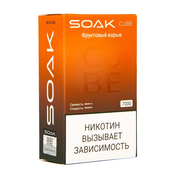 Soak Cube Фруктовый Взрыв 7000 Затяжек в Екатеринбурге