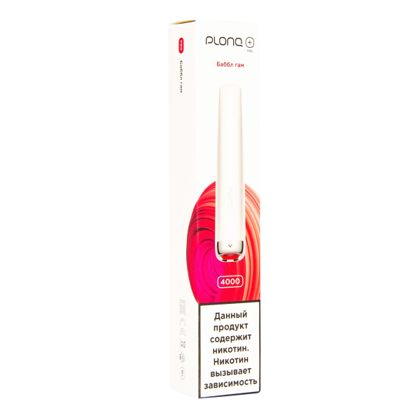 Plonq Plus Pro Баббл Гам (4000 Затяжек) 20 Мг в Екатеринбурге