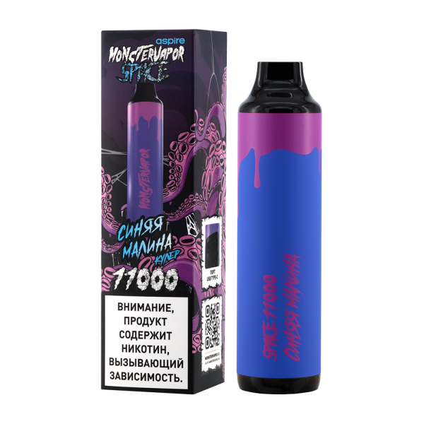 Электронка Monstervapor Space Синяя Малина (11000 Затяжек) в Екатеринбурге