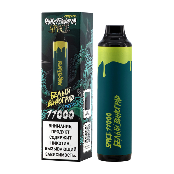 Электронка Monstervapor Space Белый Виноград (11000 Затяжек) в Екатеринбурге