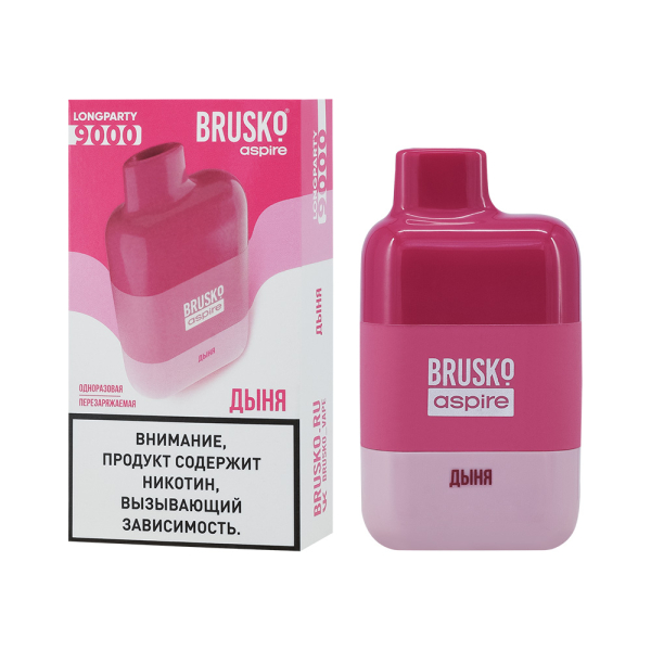 Электронка Brusko Longparty Дыня (9000 Затяжек) в Екатеринбурге