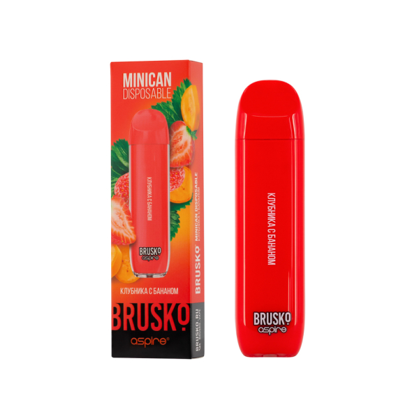 Электронка Brusko Minican Клубника С Бананом (1500 Затяжек) в Екатеринбурге