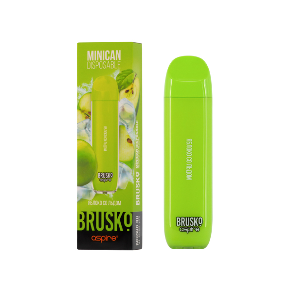 Электронка Brusko Minican Яблоко Со Льдом (1500 Затяжек) в Екатеринбурге