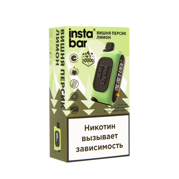 Электронка Plonq Instabar Вишня Персик Лимон (10000 Затяжек) 20 Мг в Екатеринбурге