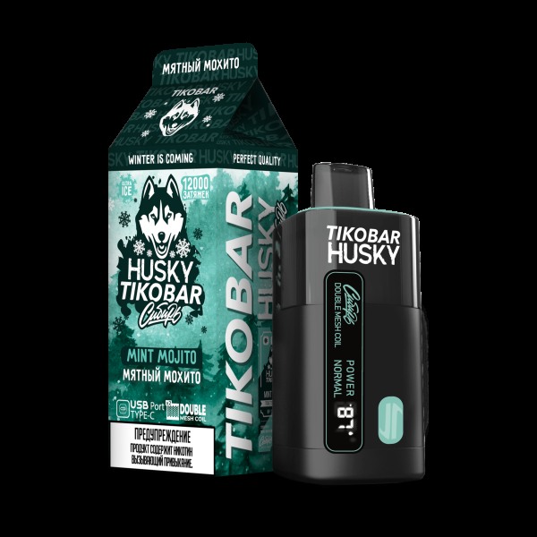 Электронка Tikobar Husky Сибирь Мятный Мохито 12000 Затяжек в Екатеринбурге