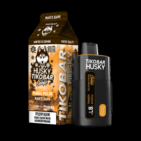 Электронка Tikobar Husky Сибирь Манго Дыня 12000 Затяжек в Екатеринбурге