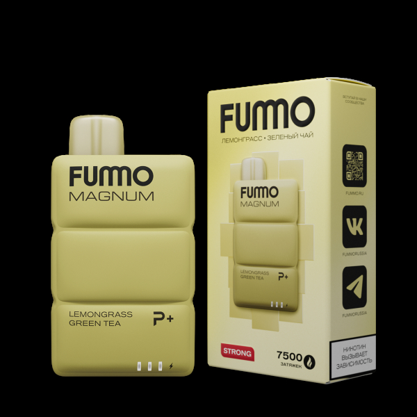 Электронка Fummo Magnum Лемонграсс Зеленый Чай (7500 Затяжек) в Екатеринбурге
