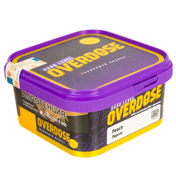 Табак Overdose Peach  200 грамм в Екатеринбурге