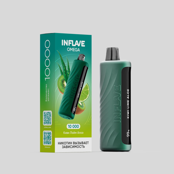 Электронка Inflave Omega Киви Лайм Алоэ (10000 Затяжек) в Екатеринбурге
