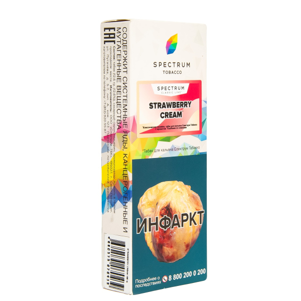 Табак Spectrum Strawberry Cream  100 гр в Екатеринбурге