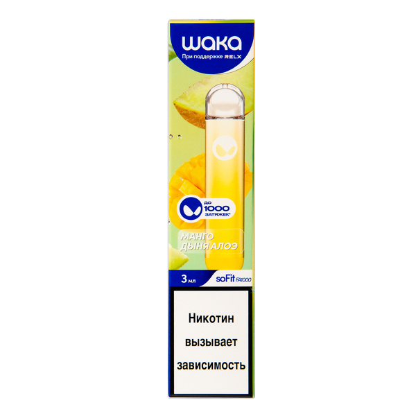 Электронка Waka Манго Дыня Алоэ (1000 Затяжек) в Екатеринбурге