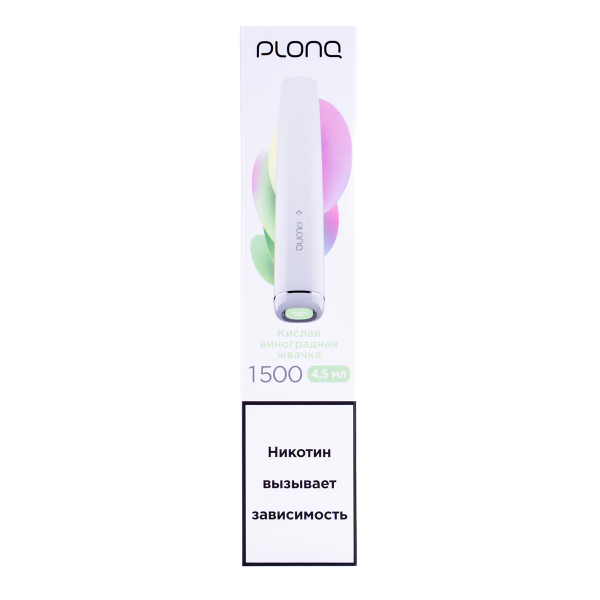 Электронка Plonq Plus Виноградная Жвачка (1500 Затяжек) 20 Мг в Екатеринбурге